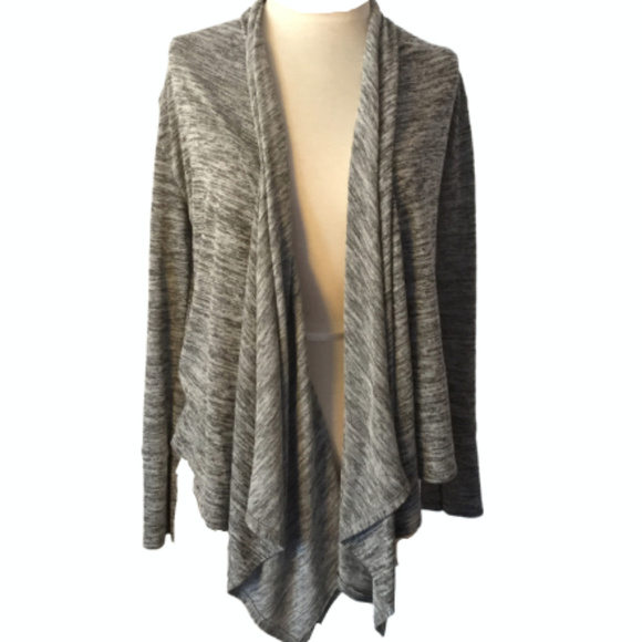 🧥🖤 Gray & White Drapey Sweater – Size L 🖤🧥 - Picture 11 of 11